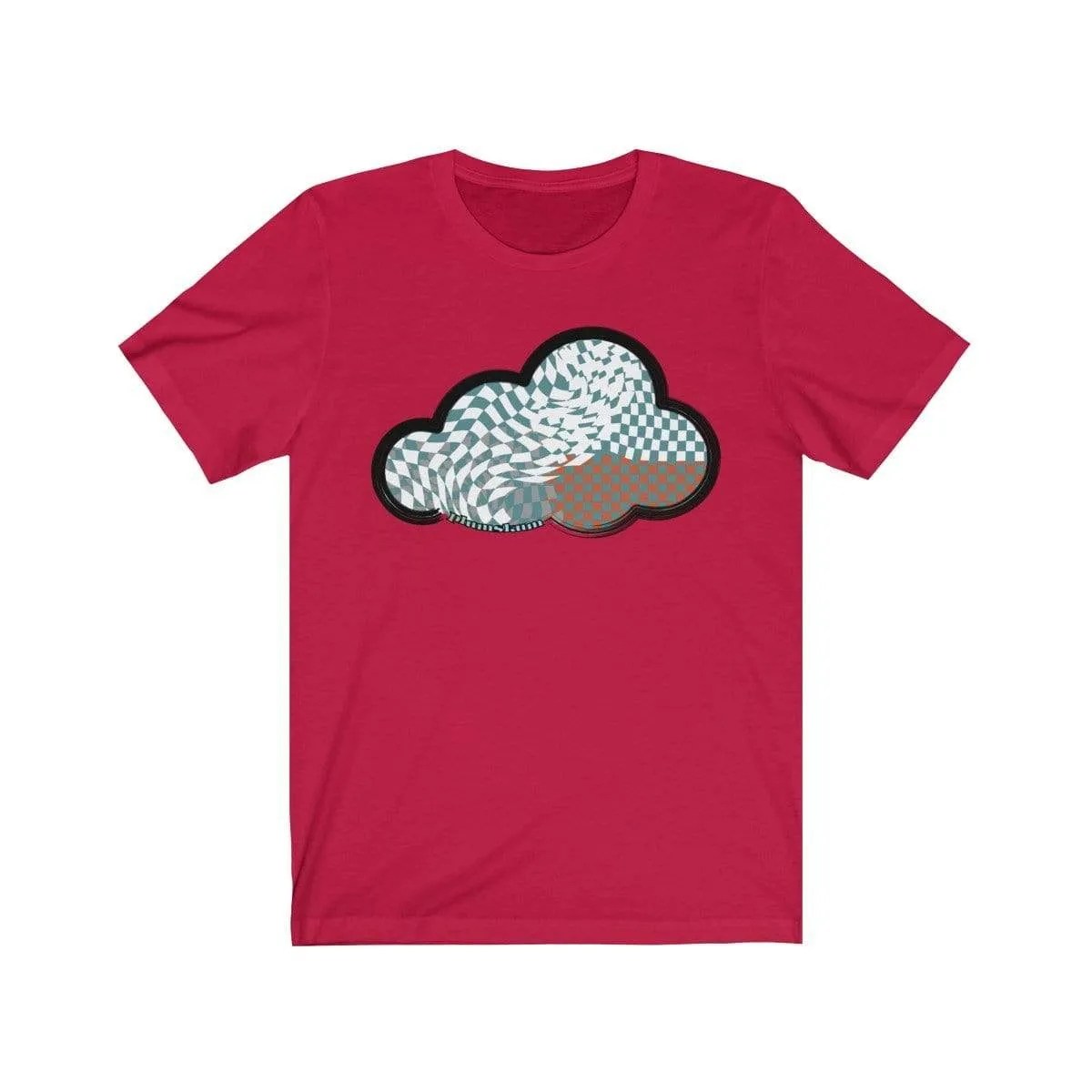 Checker Art Clouds T-Shirt