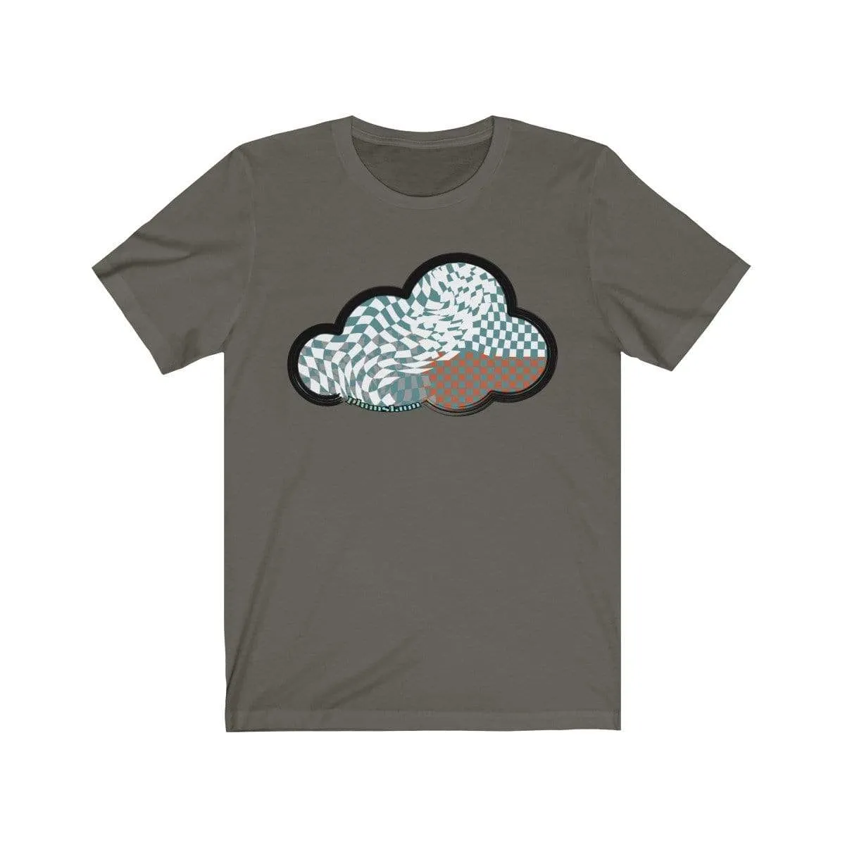 Checker Art Clouds T-Shirt