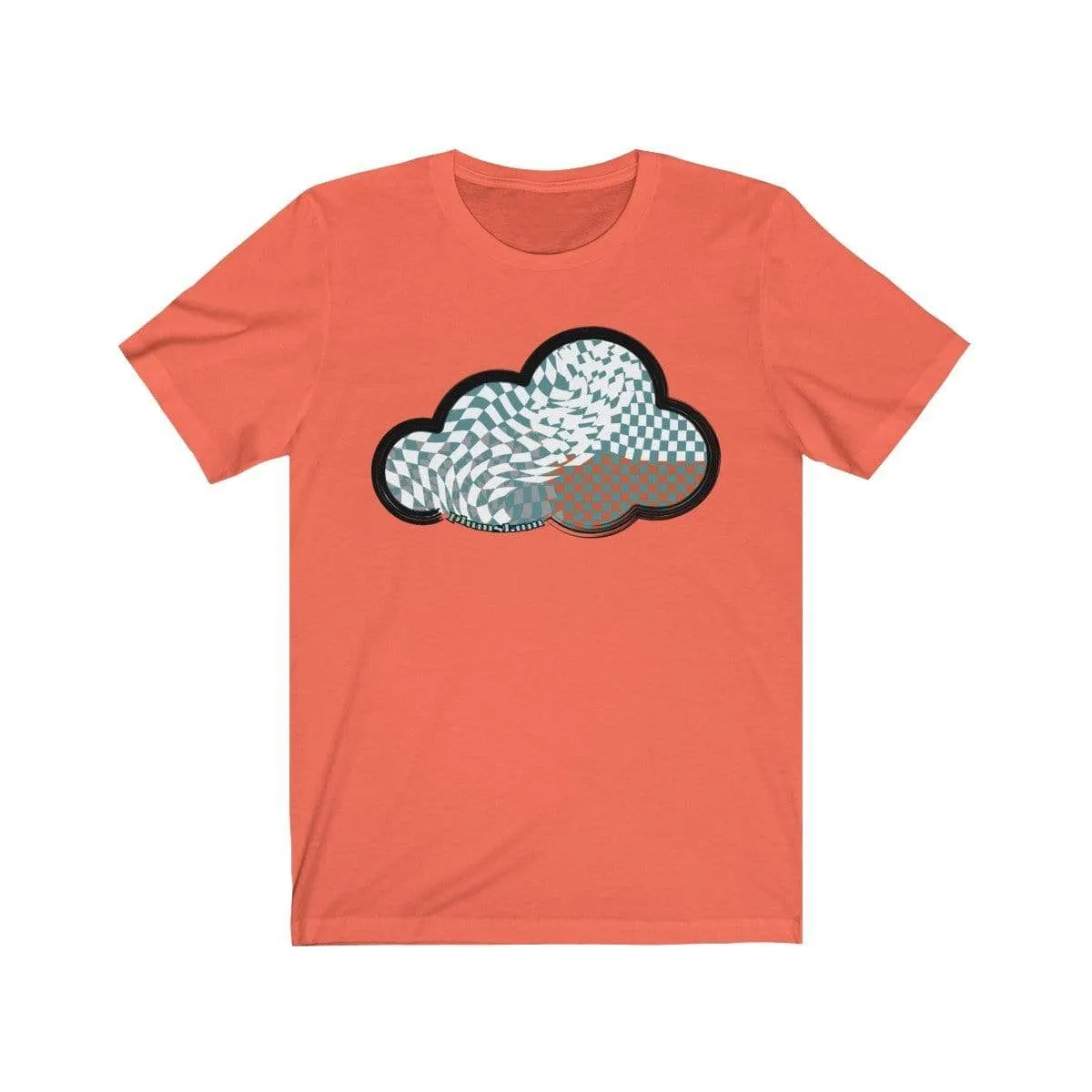 Checker Art Clouds T-Shirt