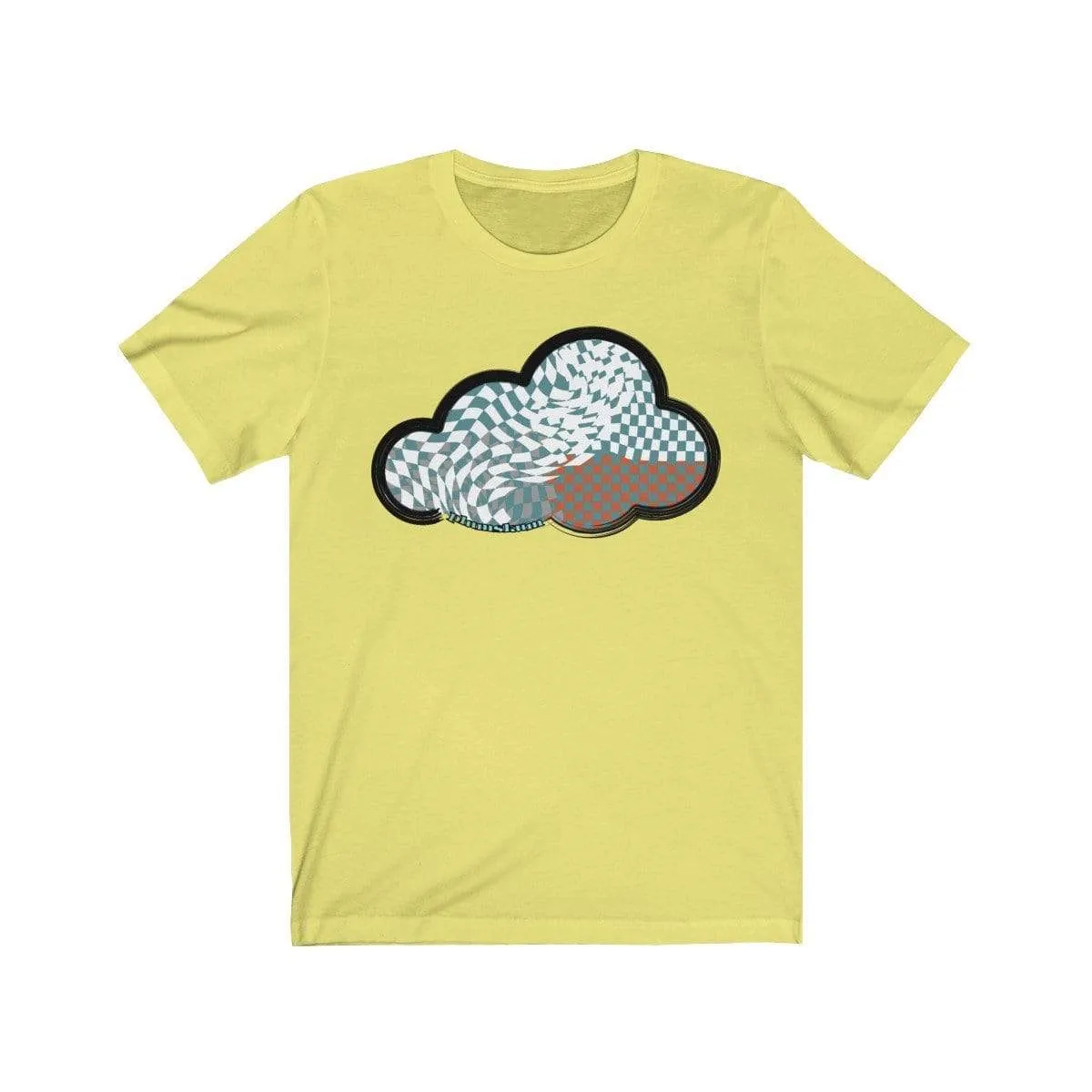 Checker Art Clouds T-Shirt