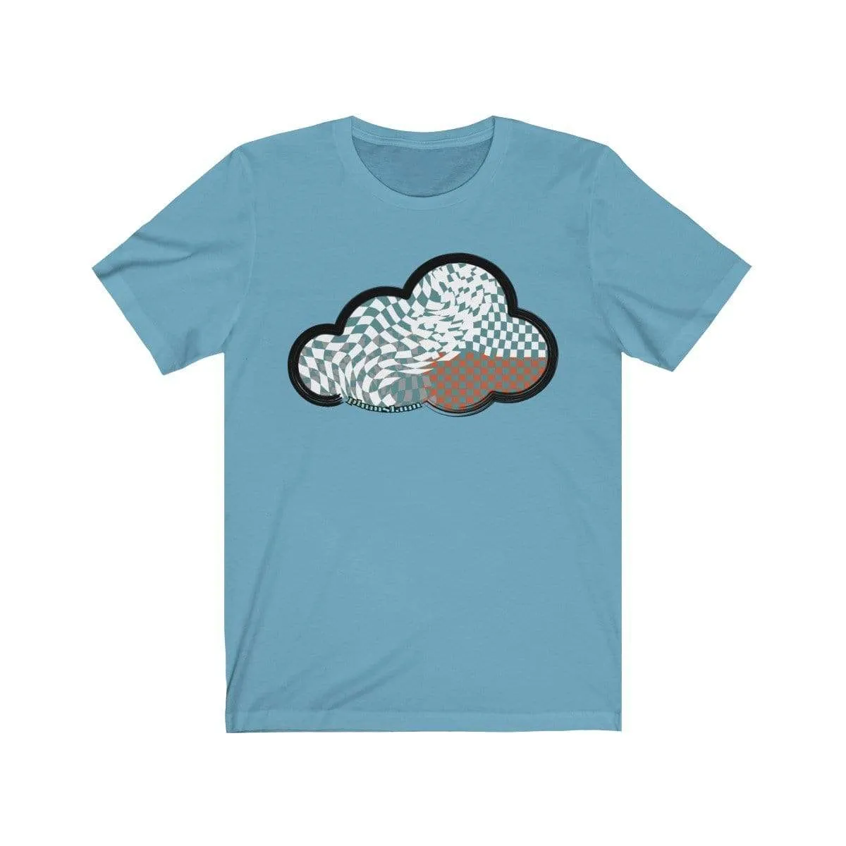 Checker Art Clouds T-Shirt