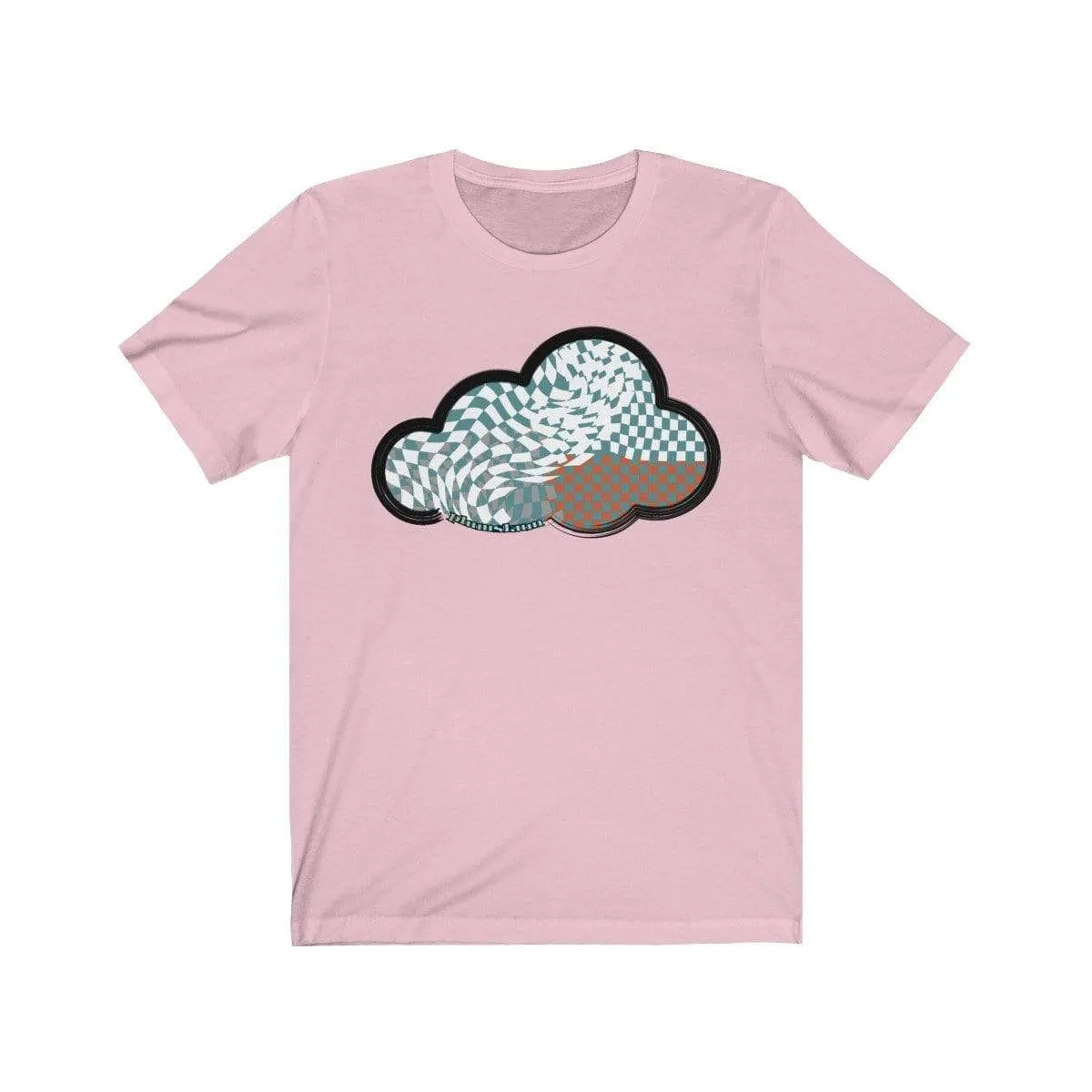 Checker Art Clouds T-Shirt