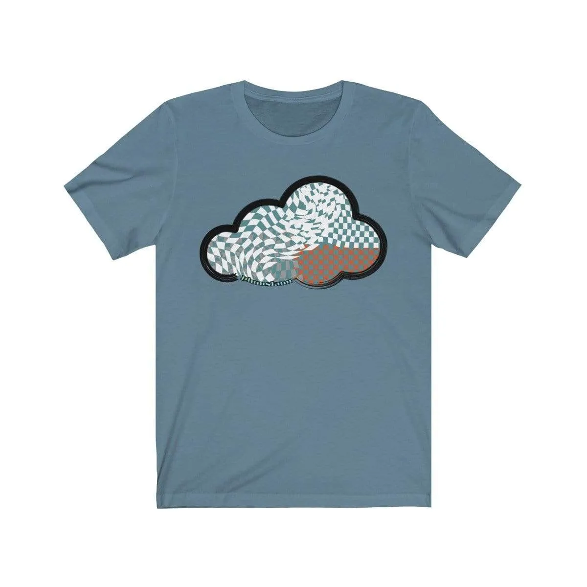 Checker Art Clouds T-Shirt