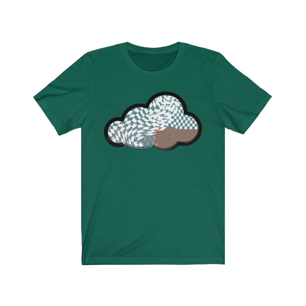 Checker Art Clouds T-Shirt