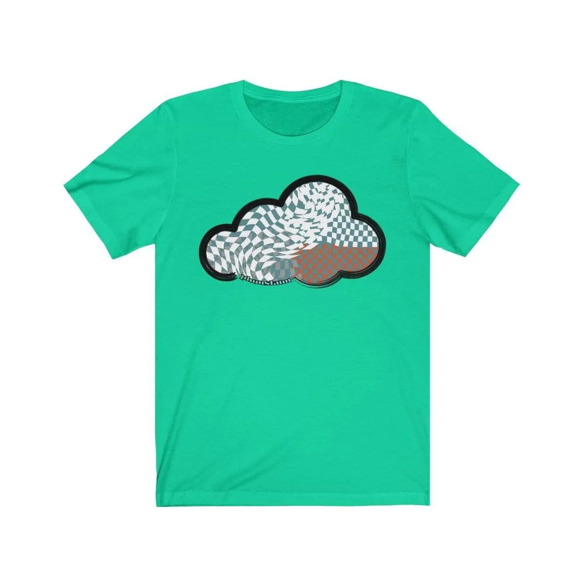 Checker Art Clouds T-Shirt