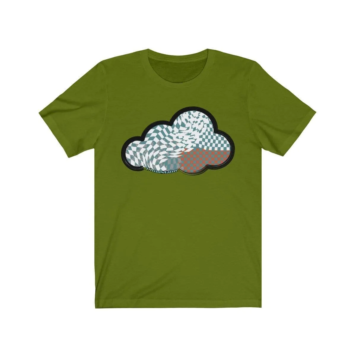 Checker Art Clouds T-Shirt