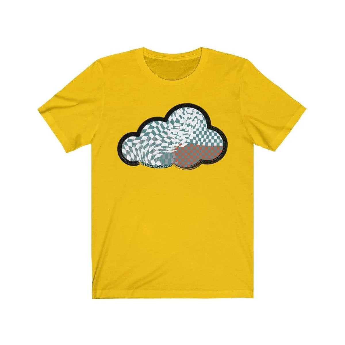 Checker Art Clouds T-Shirt