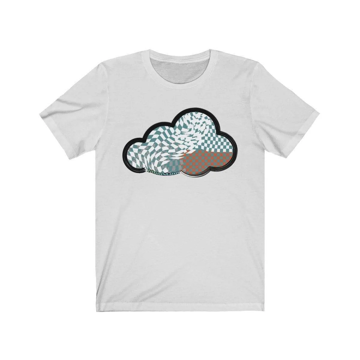 Checker Art Clouds T-Shirt