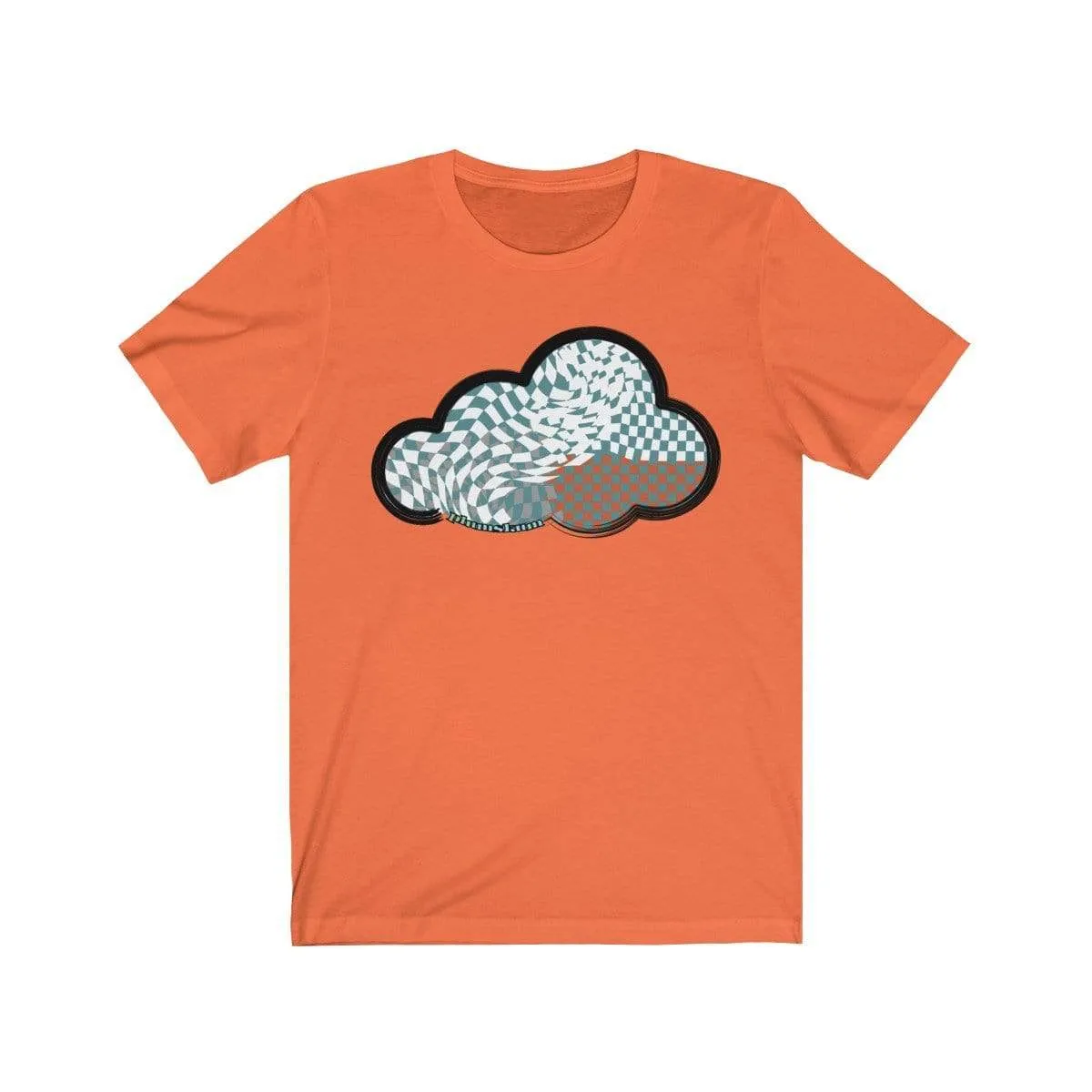 Checker Art Clouds T-Shirt