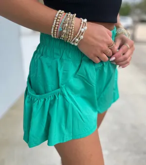 Chic Breeze Shorts , Sea Green