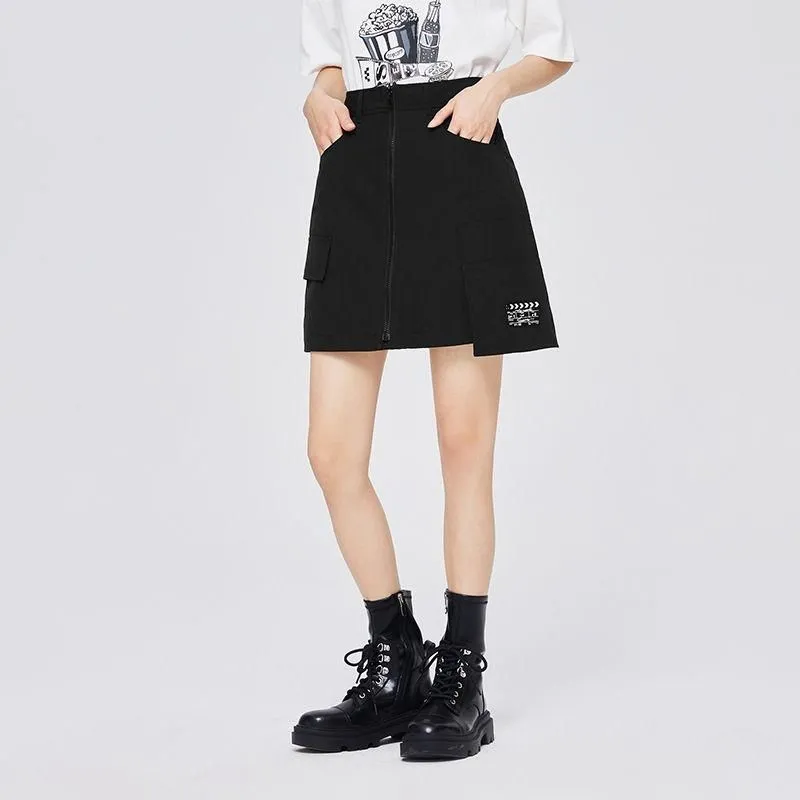 Chic High-Waist Knee-Length Skirt