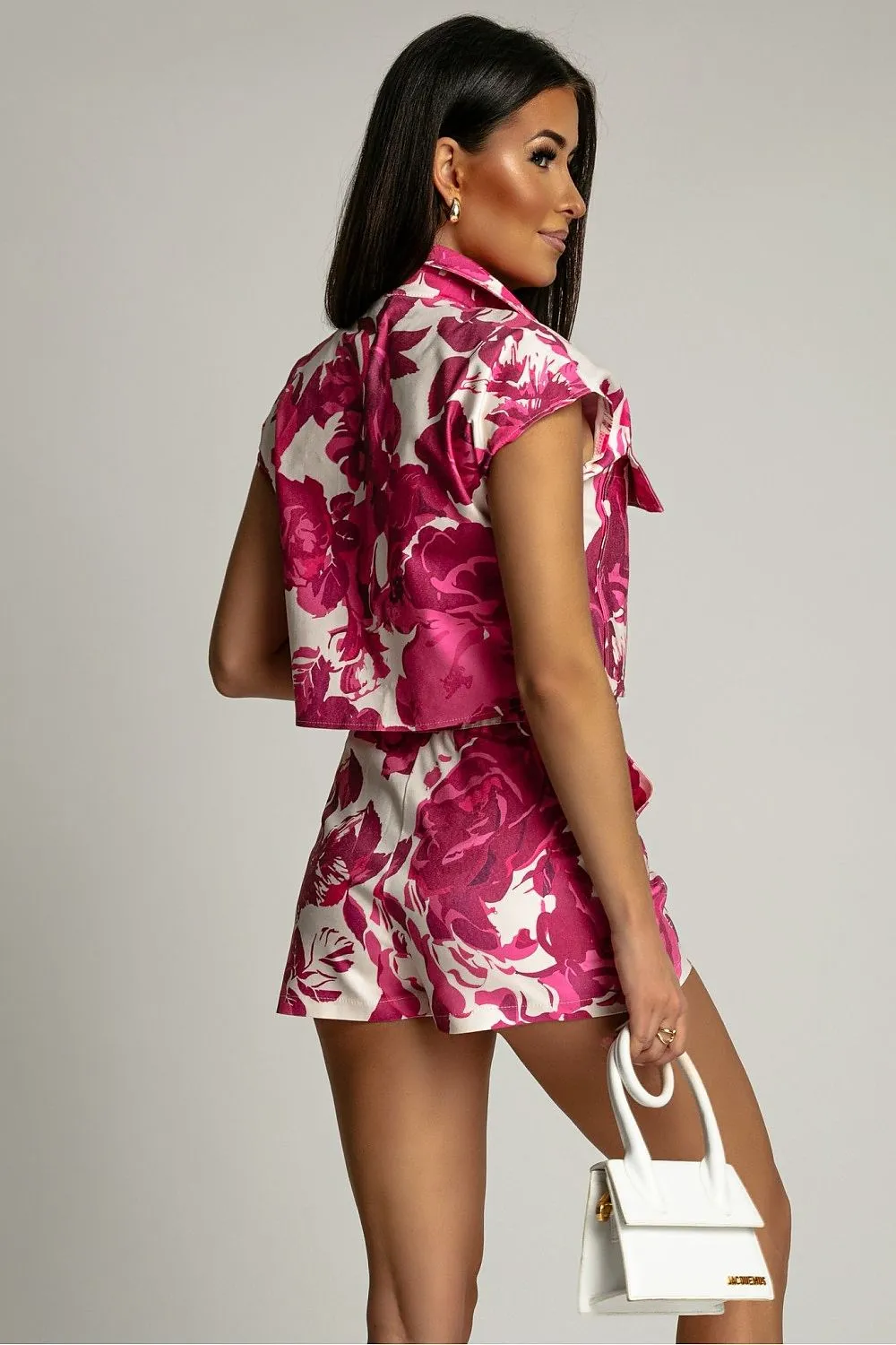 Chic Patterned Short Set