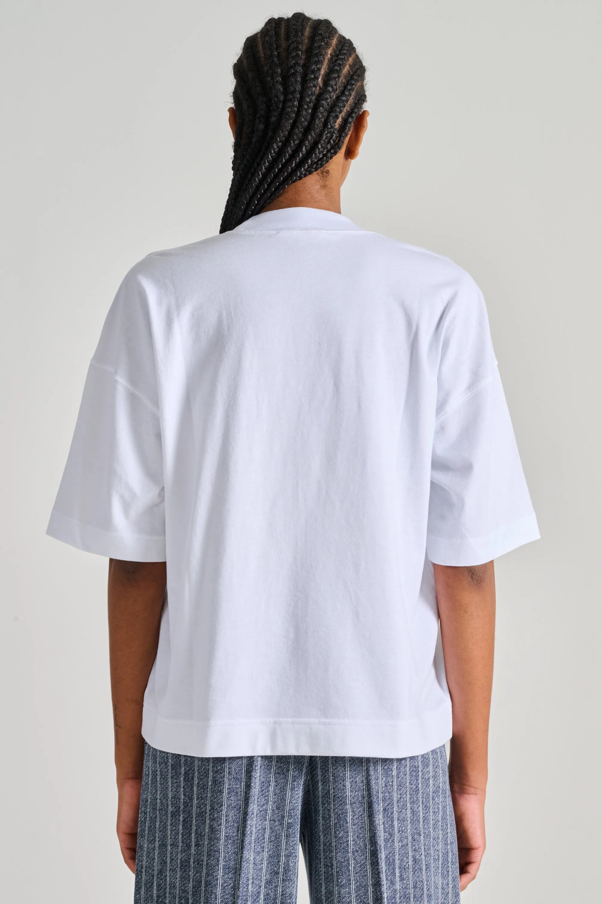 Circolo 1901 T-shirt Box Fit Bianco Donna
