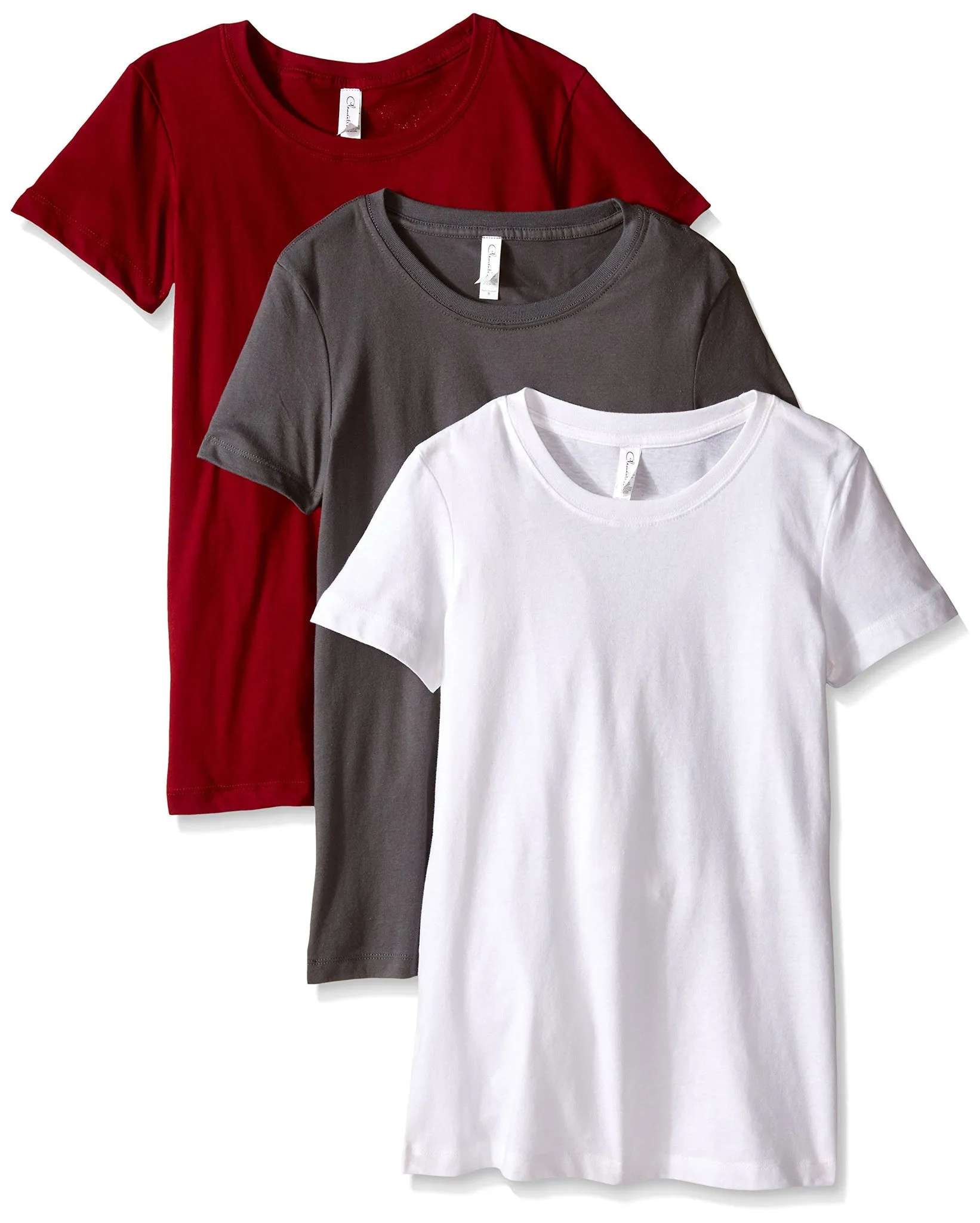 Clementine Women's Petite Plus Ideal Crew Neck Tee (Pack of 3)