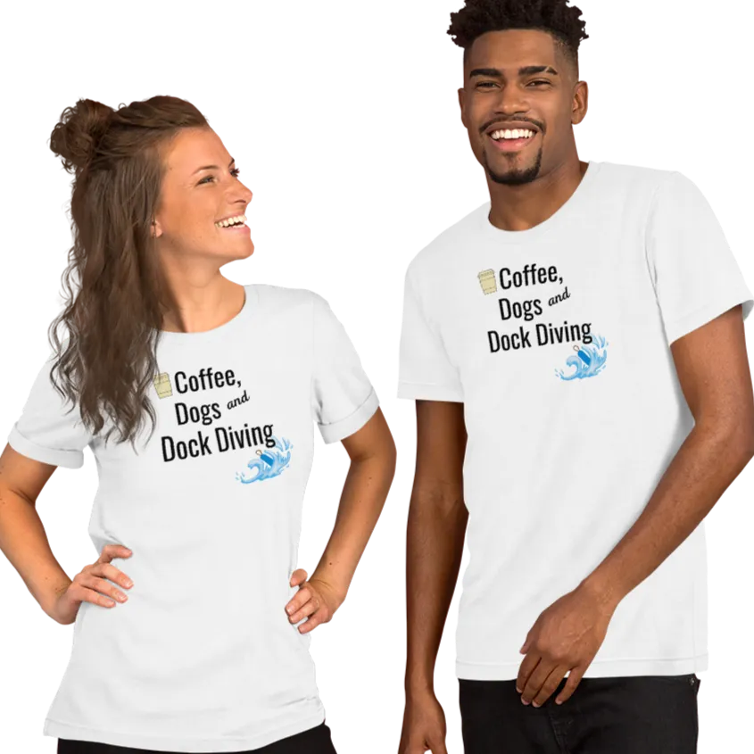 Coffee, Dogs & Dock Diving T-Shirts - Light