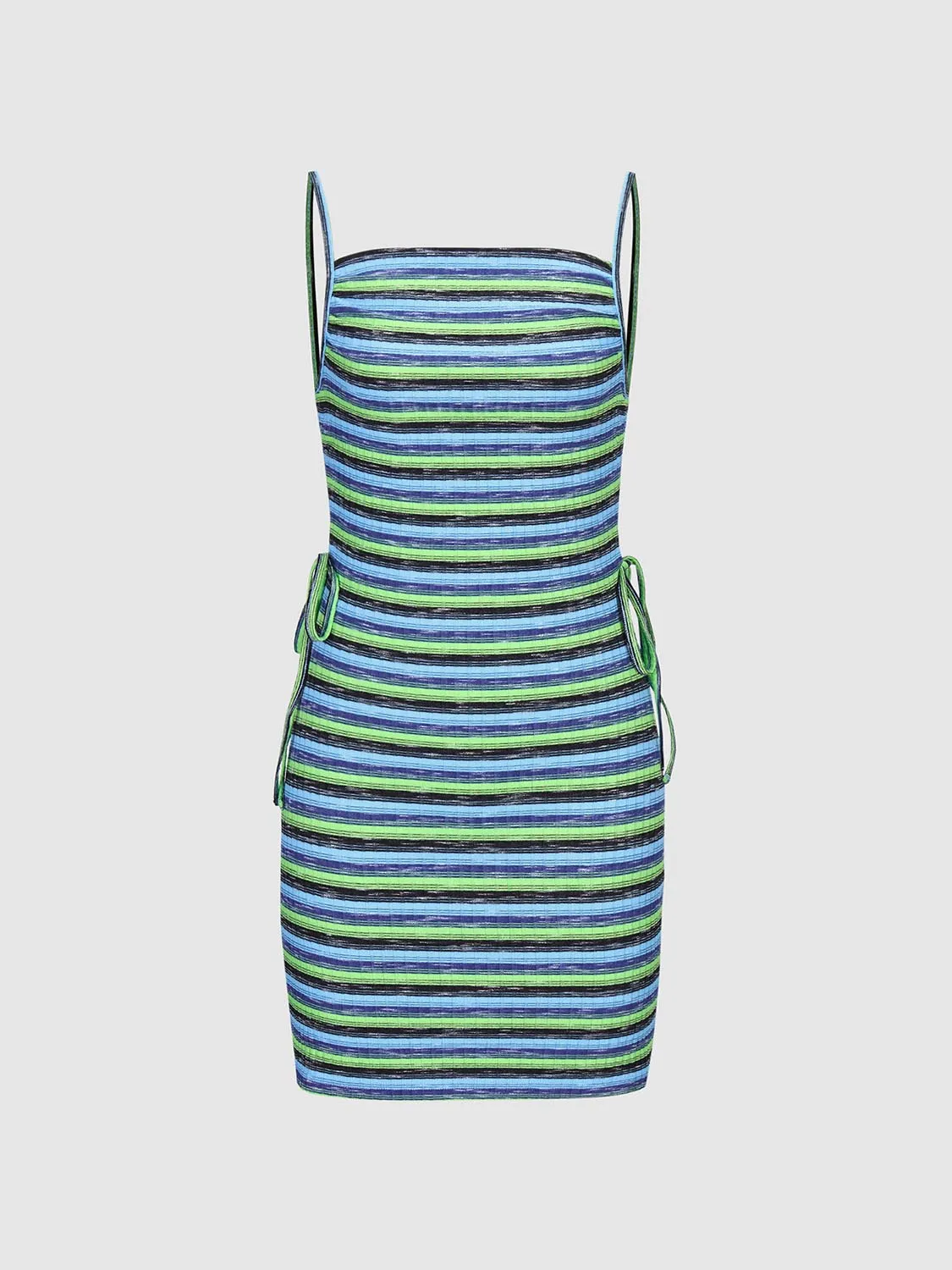 Contrast Striped Skinny-Fit Dresses