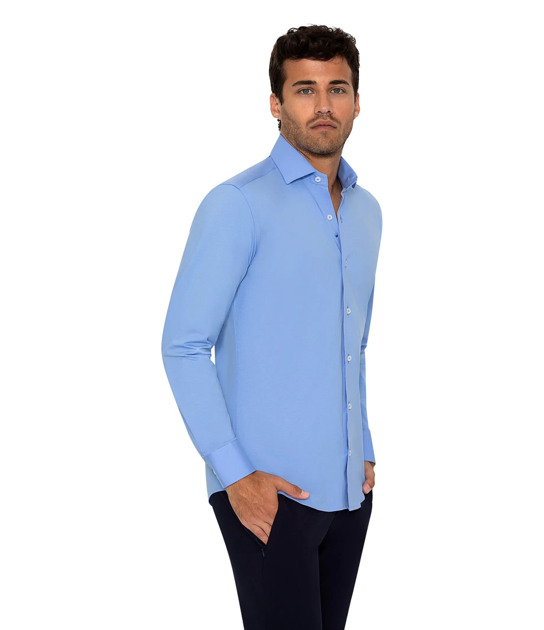 COOPER BLUE KNIT SHIRT