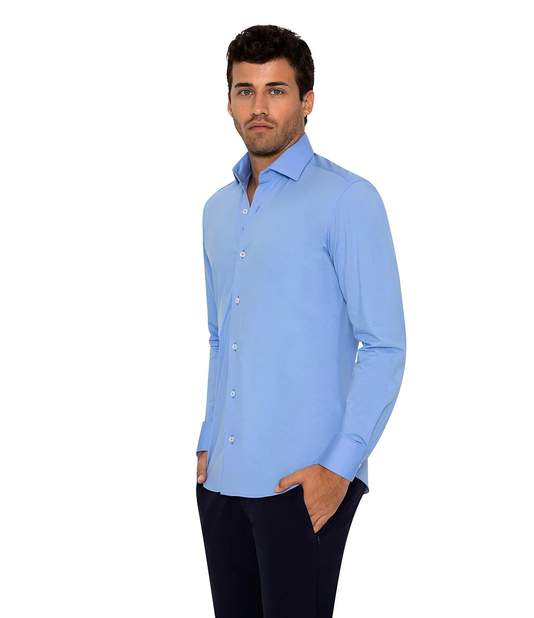 COOPER BLUE KNIT SHIRT