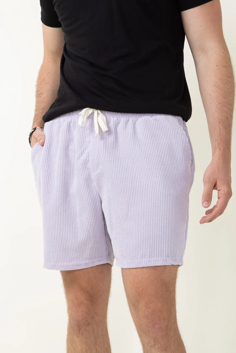 Corduroy Shorts for Men in Dusty Lilac | SB56-FW3-DUSTYLILAC