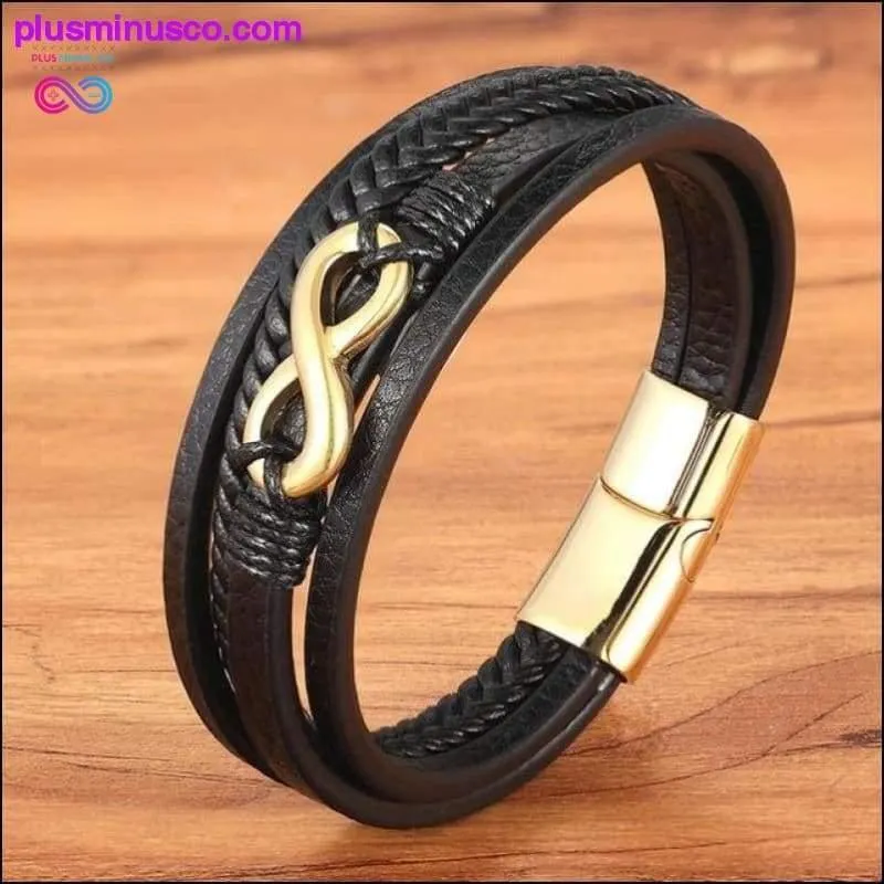 Cross Style Multi Layer Design Stainless Steel Fashion Men's