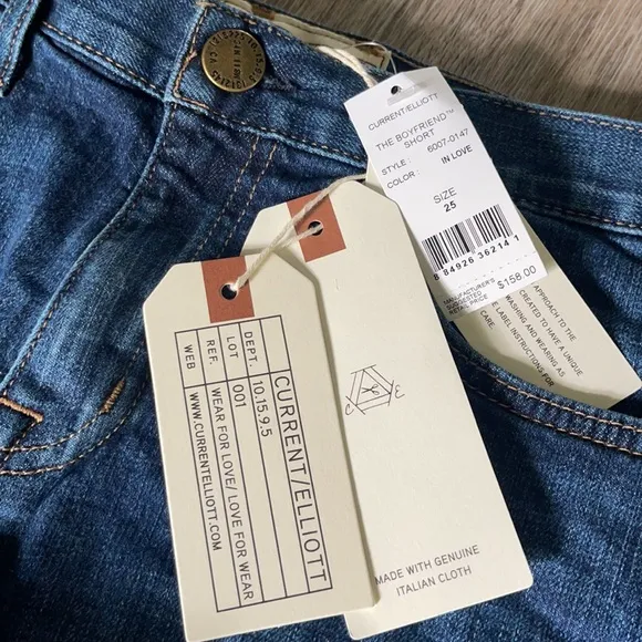 Current/Elliott Boyfriend Short Size 25