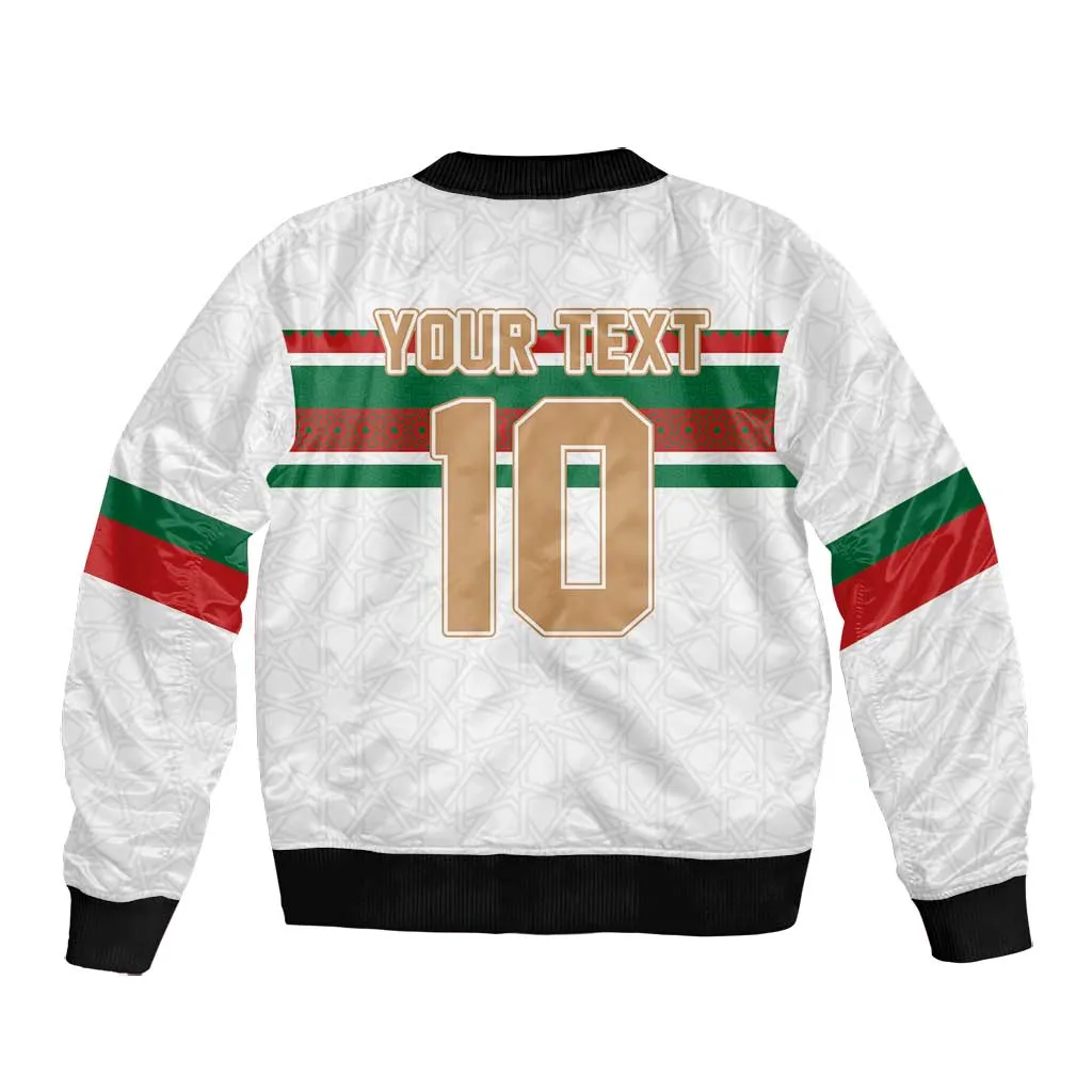 Custom Moroccan Football Bomber Jacket The Hunt of Atlas Lions LT03