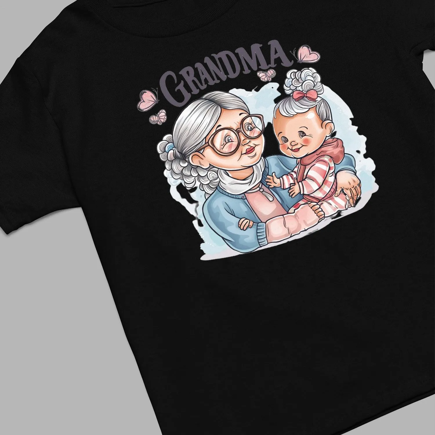 Cute Chibi Grandma T-Shirt, Cute Chibi Nana Shirt, Celebrate Mom, Nana Shirt, Grandma Hoodie, Grandma Shirt, Mother's Day Gift For Grandma, Happy Mother's Day 02
