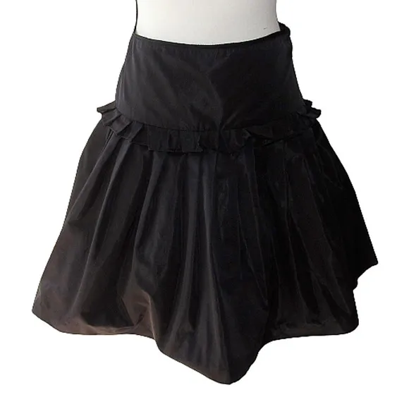 𝅺cynthia Steffe Side Zip Flared Ruffle Party Skirt