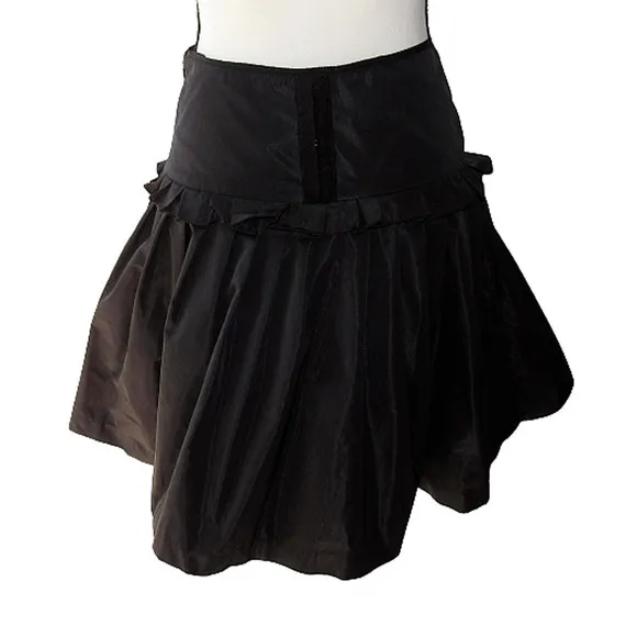 𝅺cynthia Steffe Side Zip Flared Ruffle Party Skirt