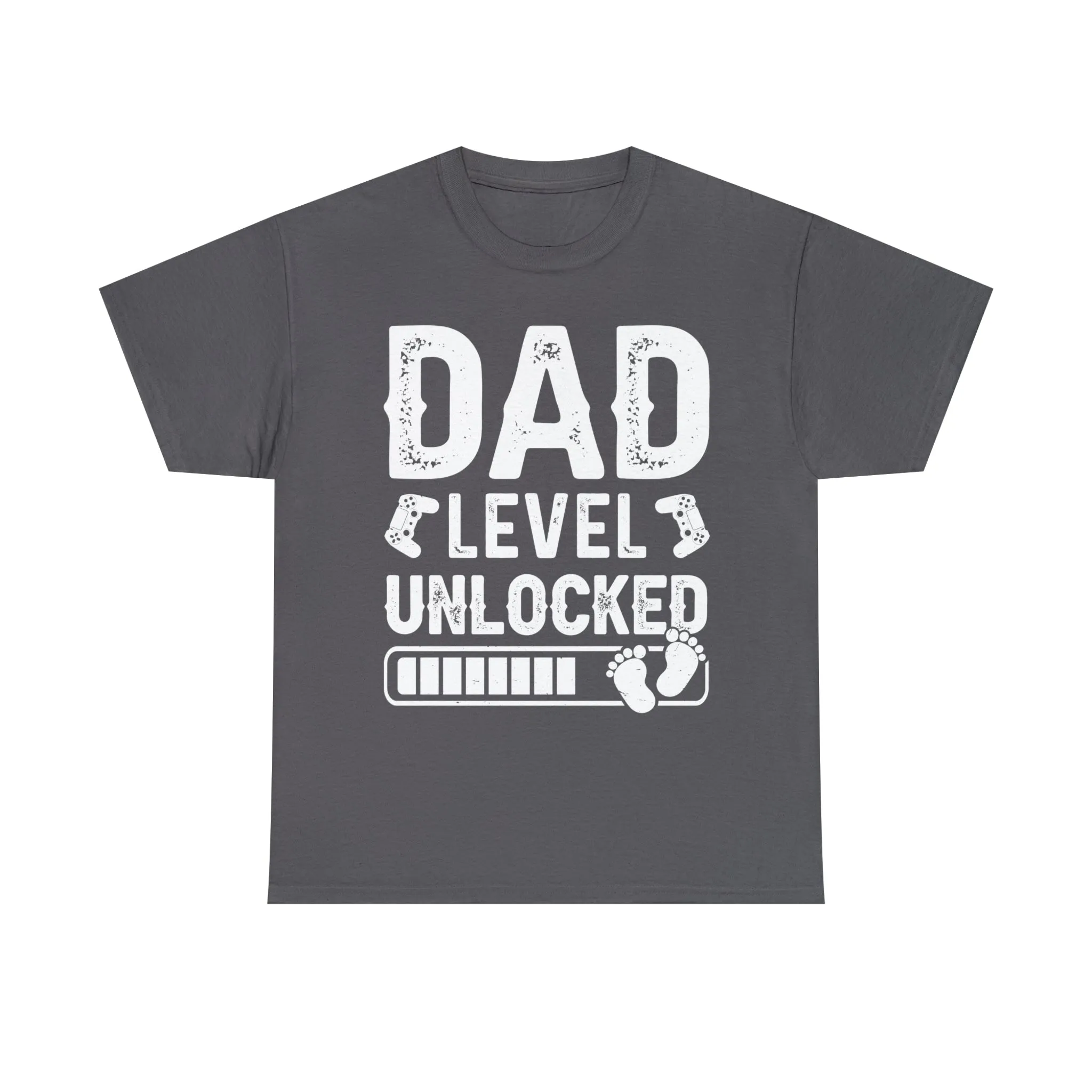 Dad Level Unlocked - Unisex Heavy Cotton Tee