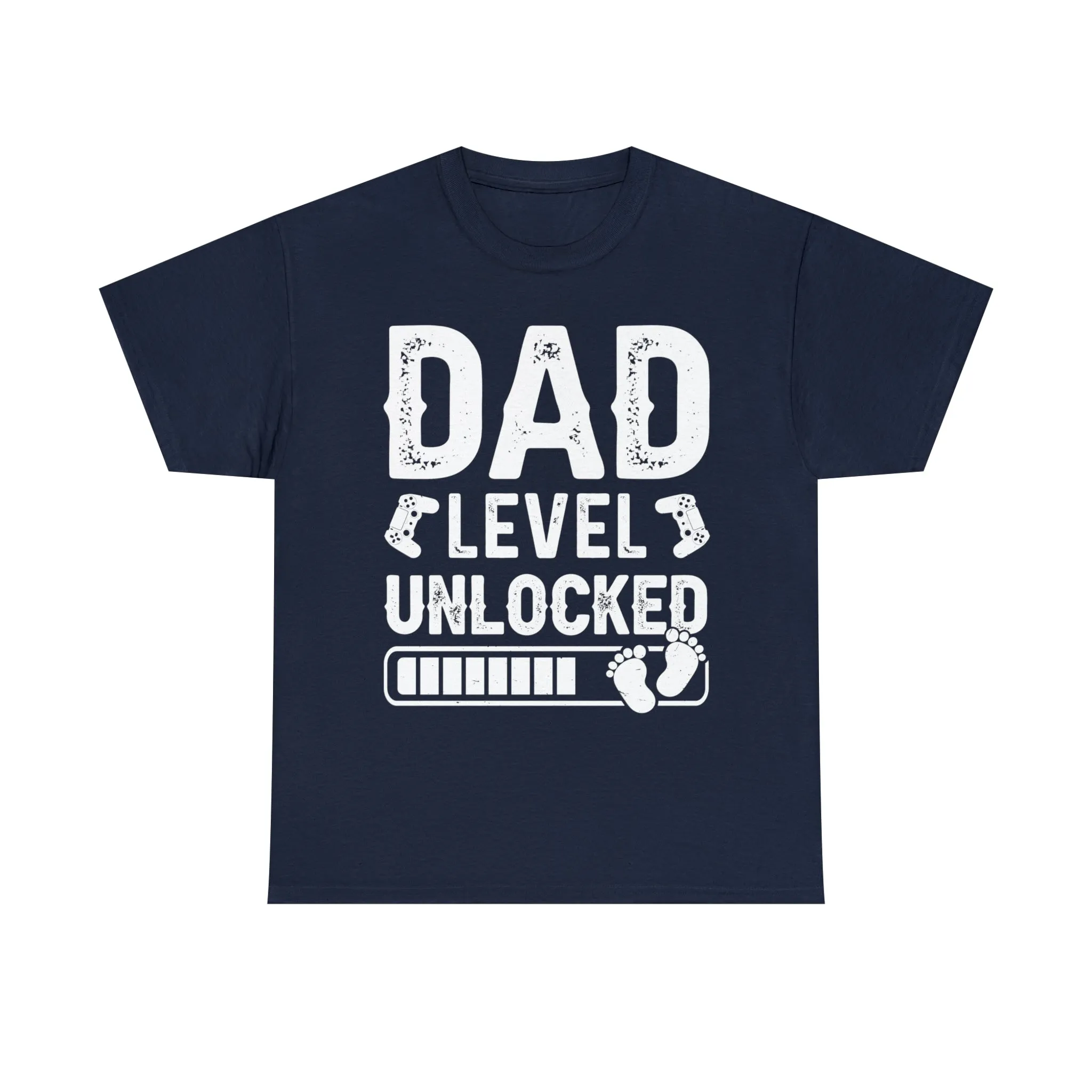 Dad Level Unlocked - Unisex Heavy Cotton Tee