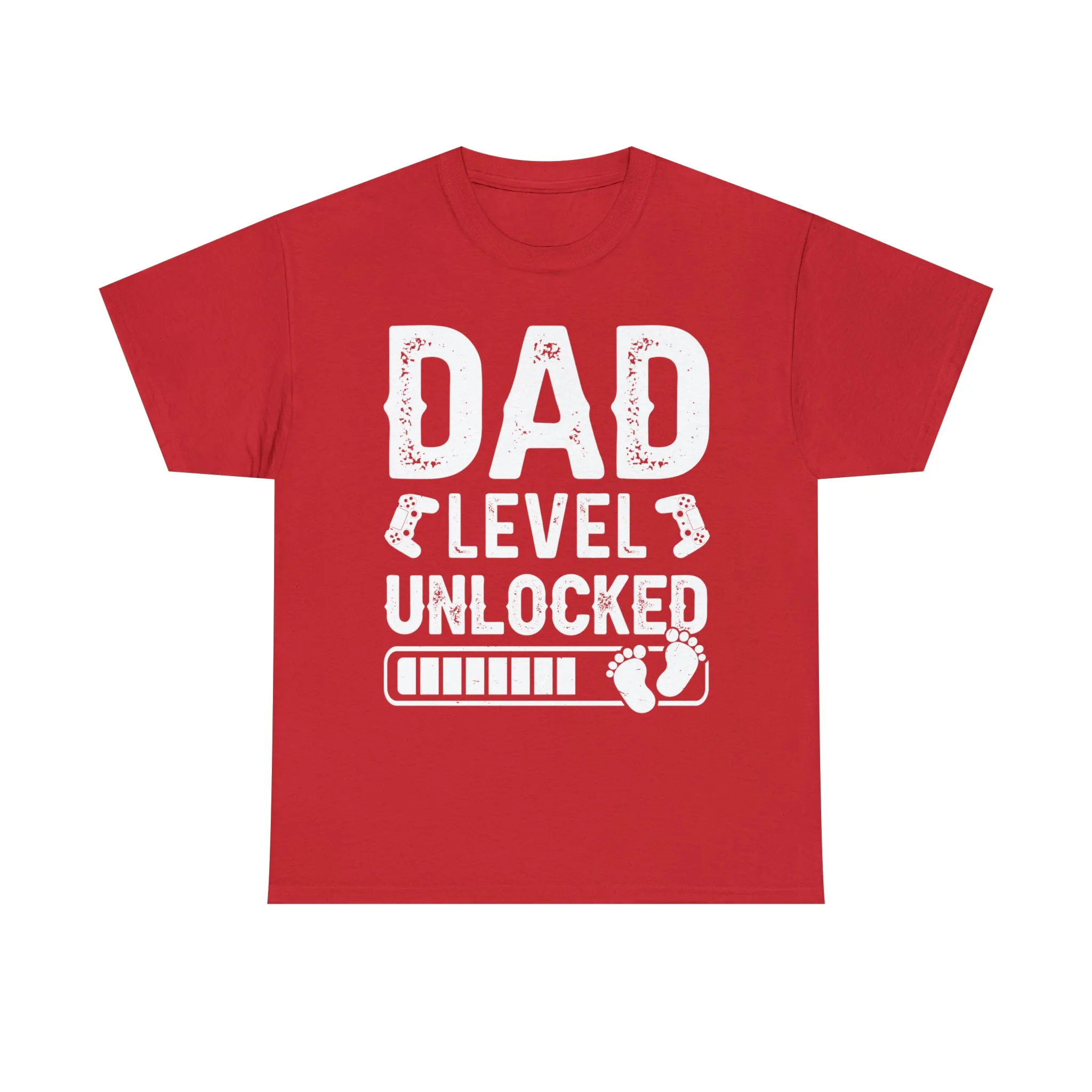 Dad Level Unlocked - Unisex Heavy Cotton Tee