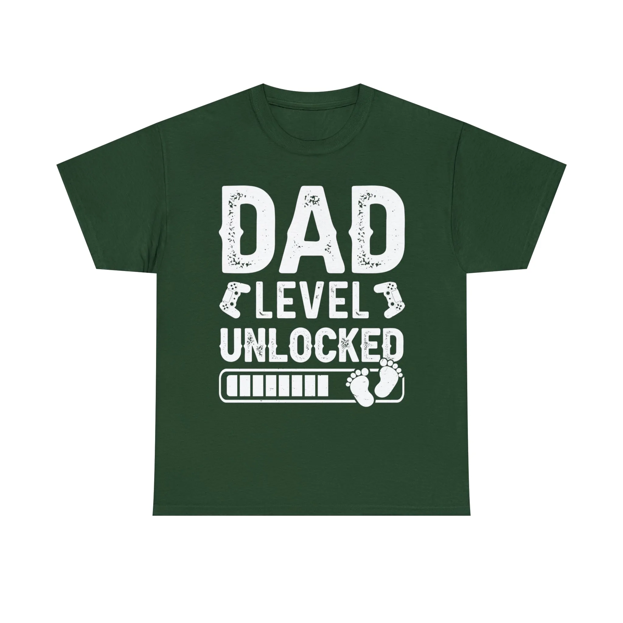 Dad Level Unlocked - Unisex Heavy Cotton Tee
