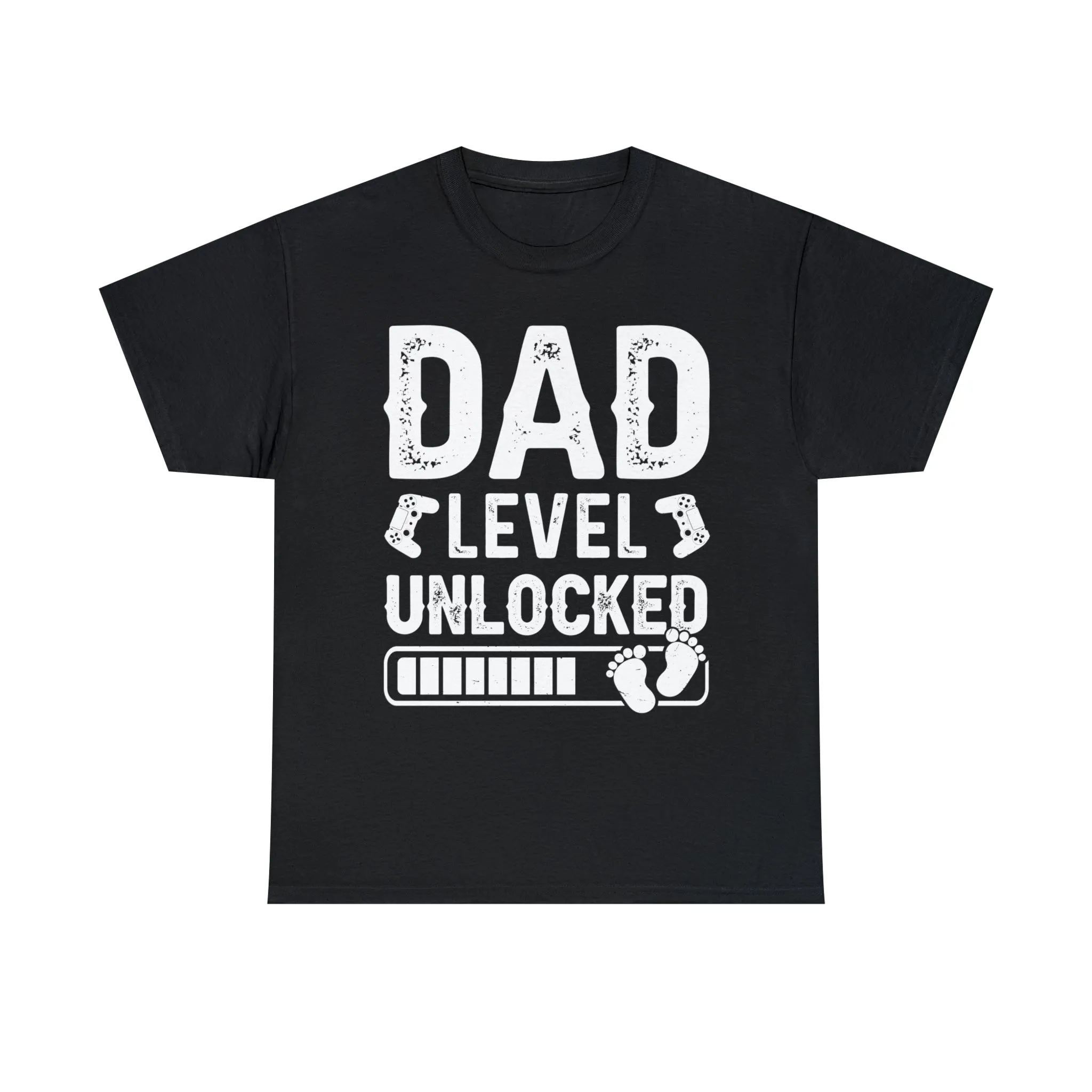 Dad Level Unlocked - Unisex Heavy Cotton Tee