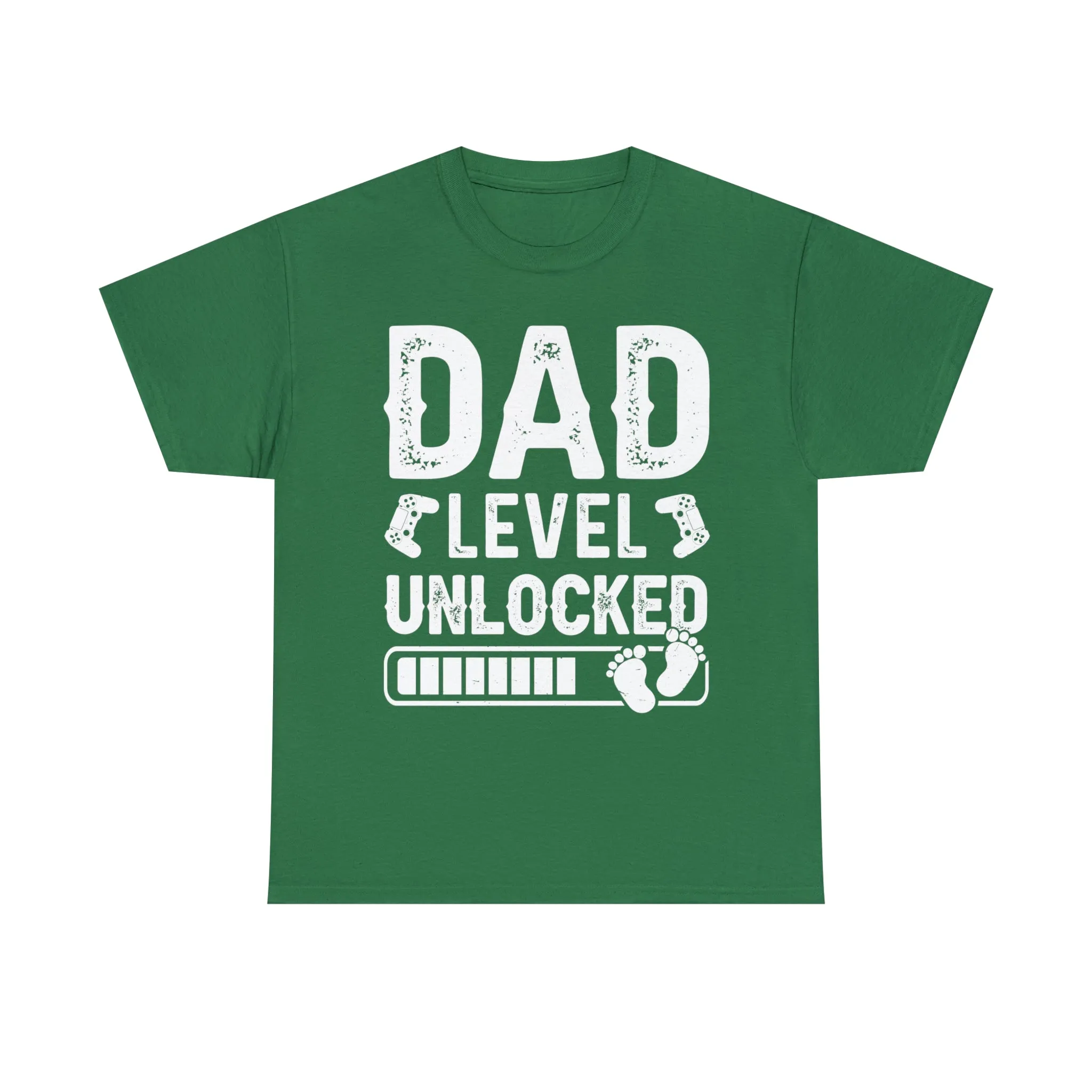 Dad Level Unlocked - Unisex Heavy Cotton Tee