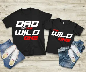 Dad of the Wild One Mens Tee & The Wild One Tee,Father and Son Matching Shirts,Daddy and Me Matching,Dad and Baby Gifts, Gifts for Him