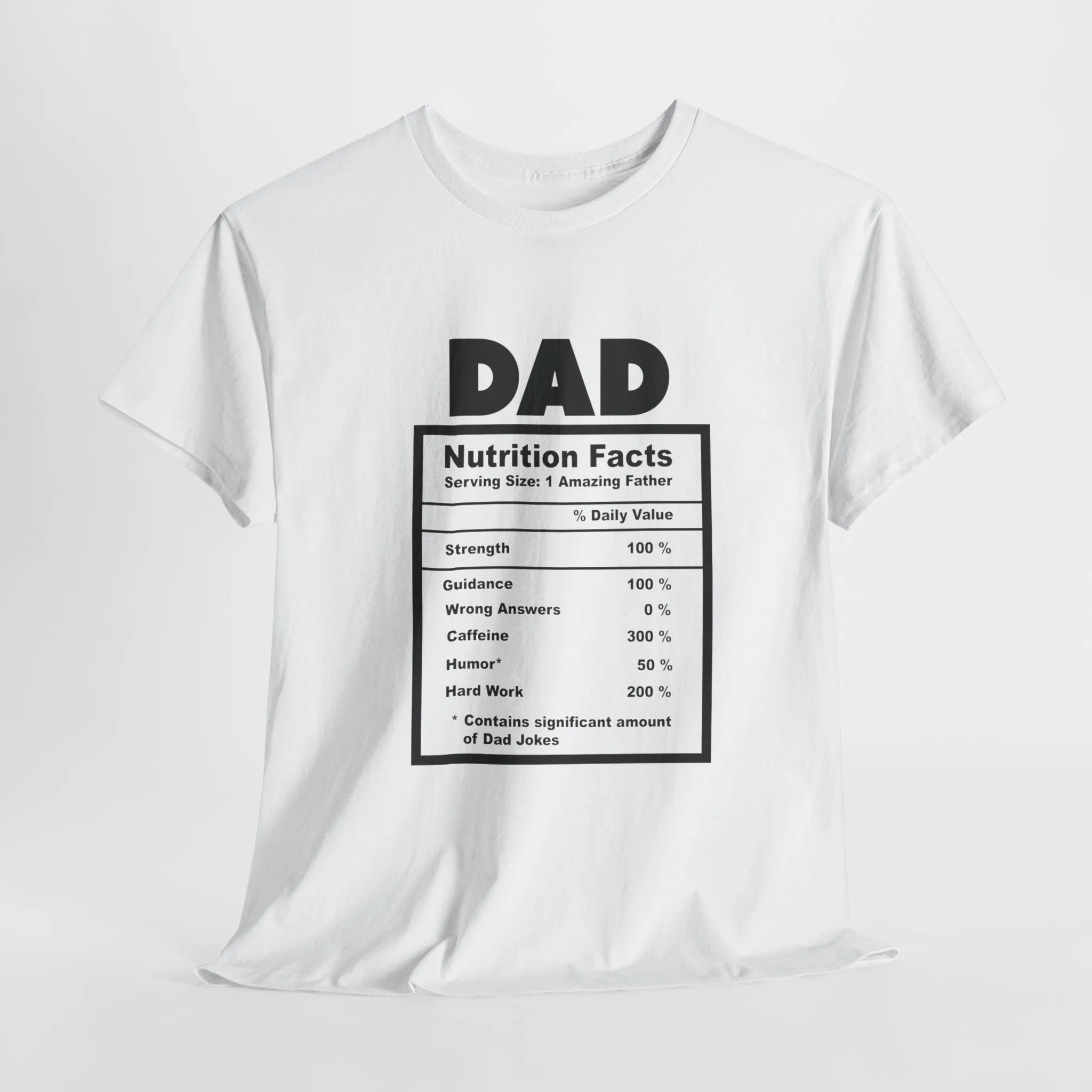 Dad's nutrition table Cotton Tee