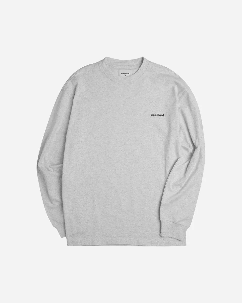 Dane Sports L/S Tee - Snow Melange
