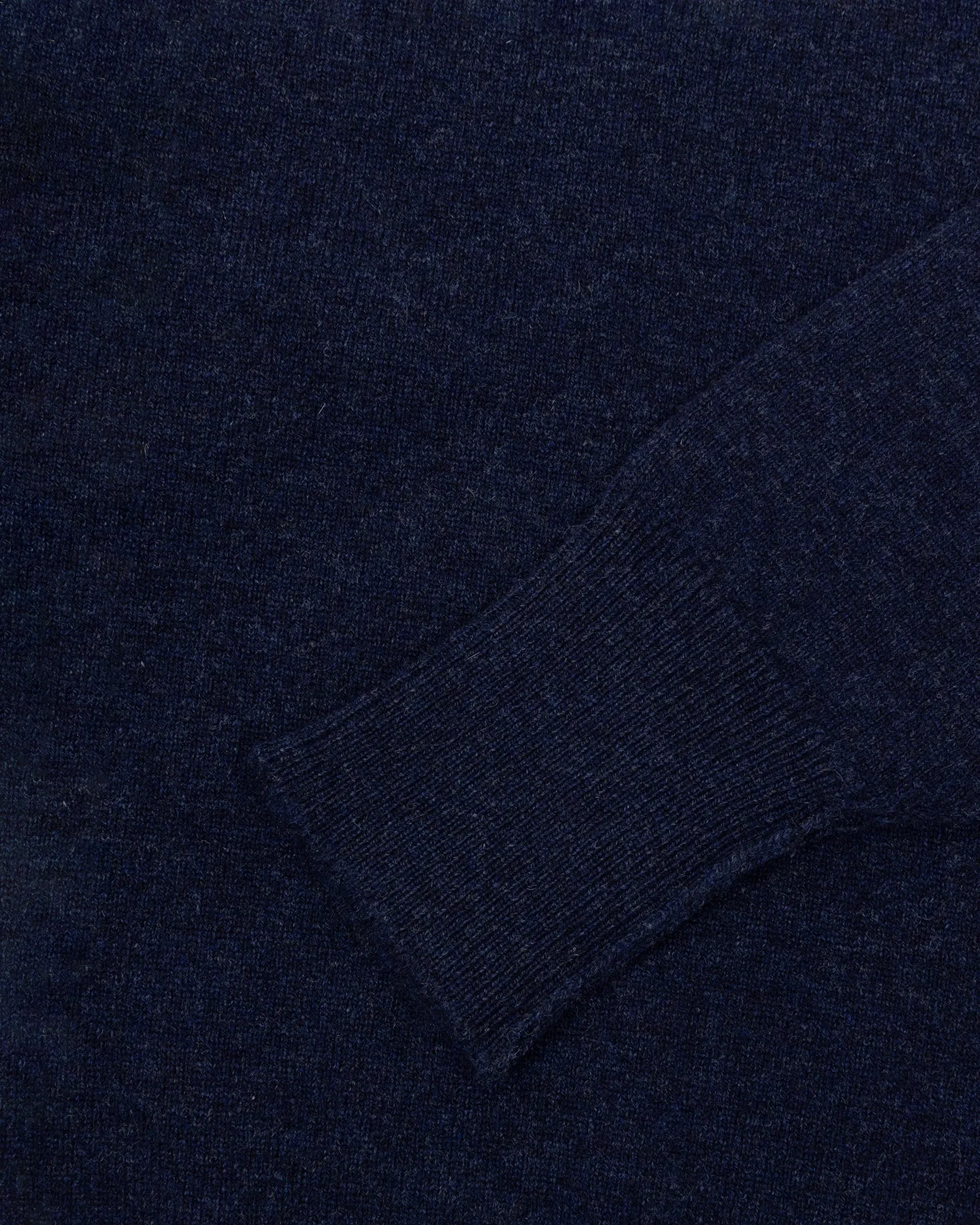 Dark Blue Lambswool Crew Neck