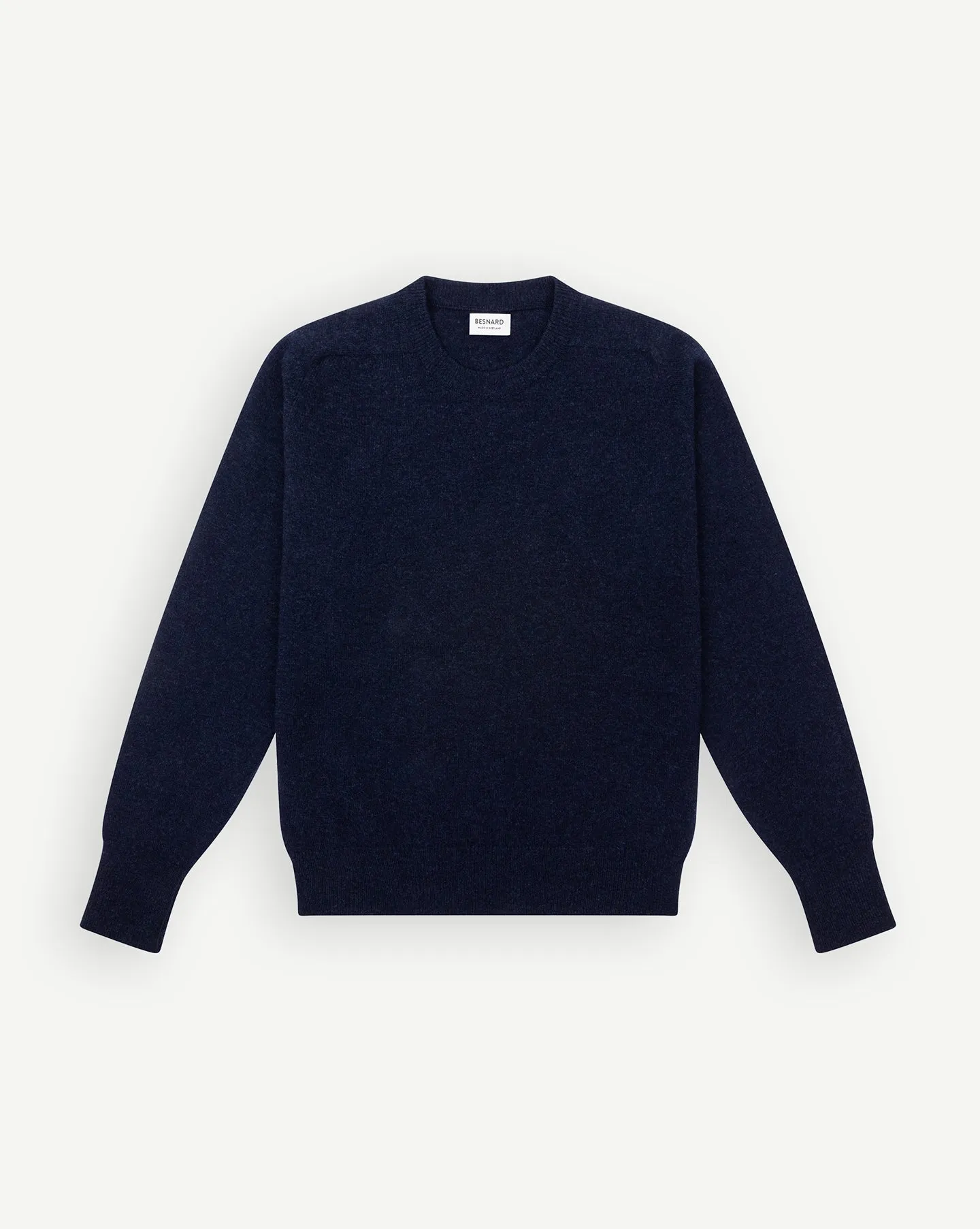 Dark Blue Lambswool Crew Neck