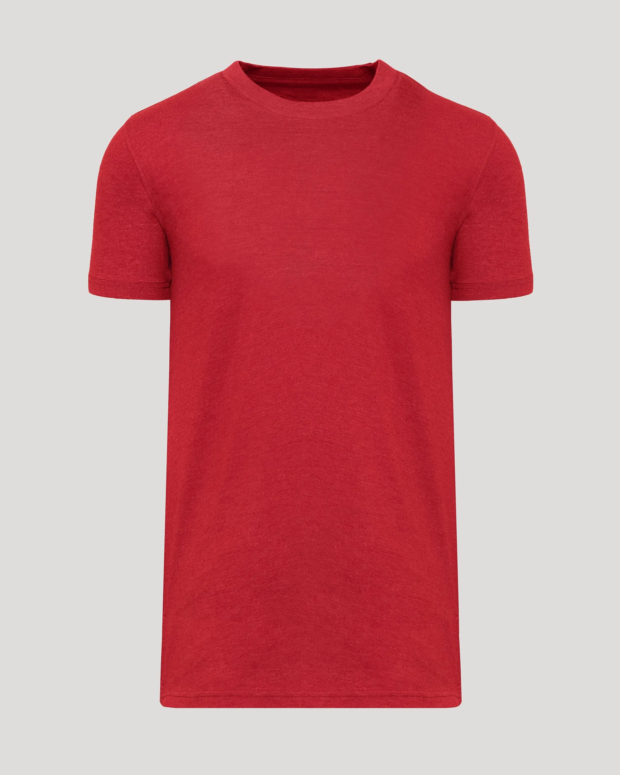 Dark Heather Lava Tall Straight Hem Crew Neck T-Shirt