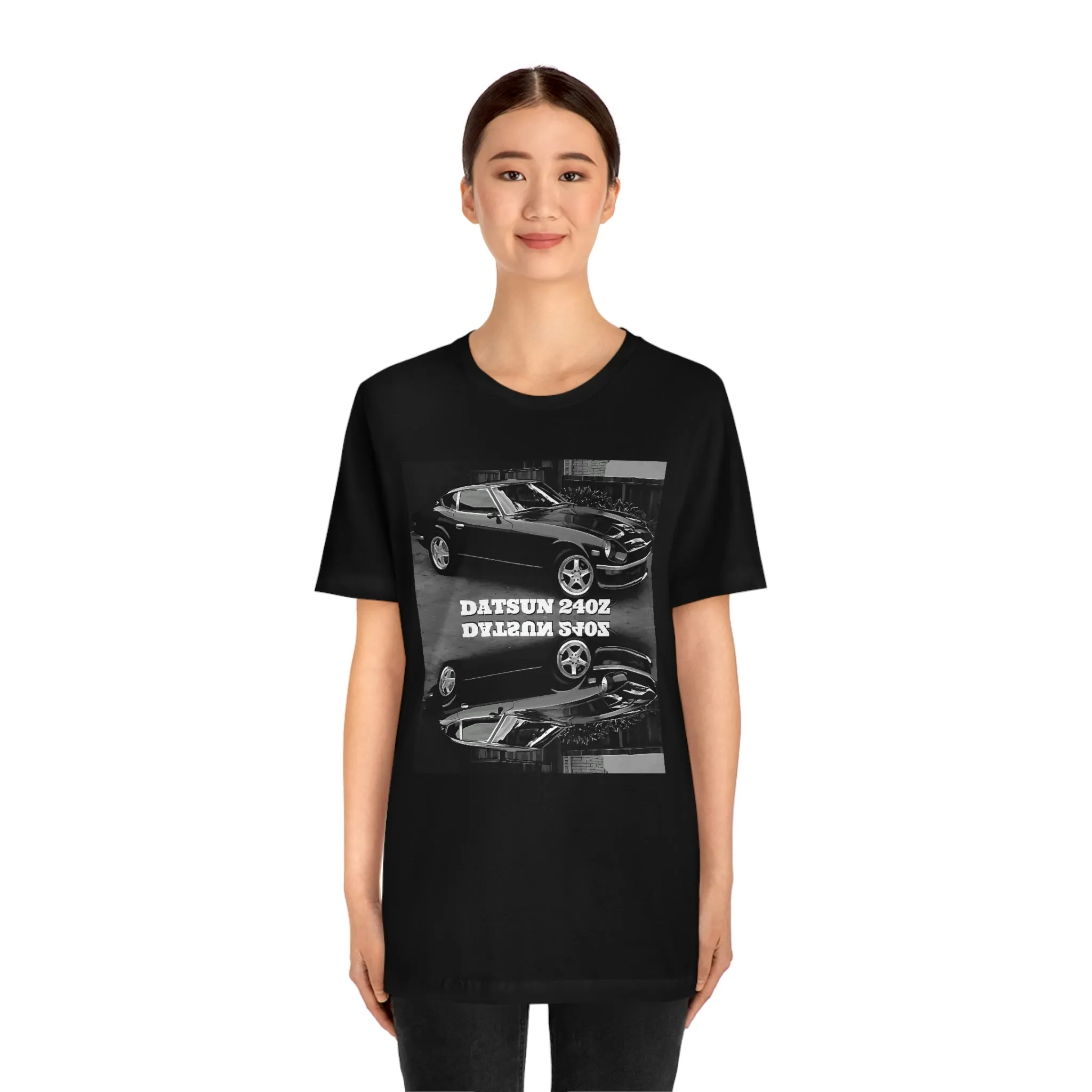 Datsun 240Z B&W Mirrored Short Sleeve Tee