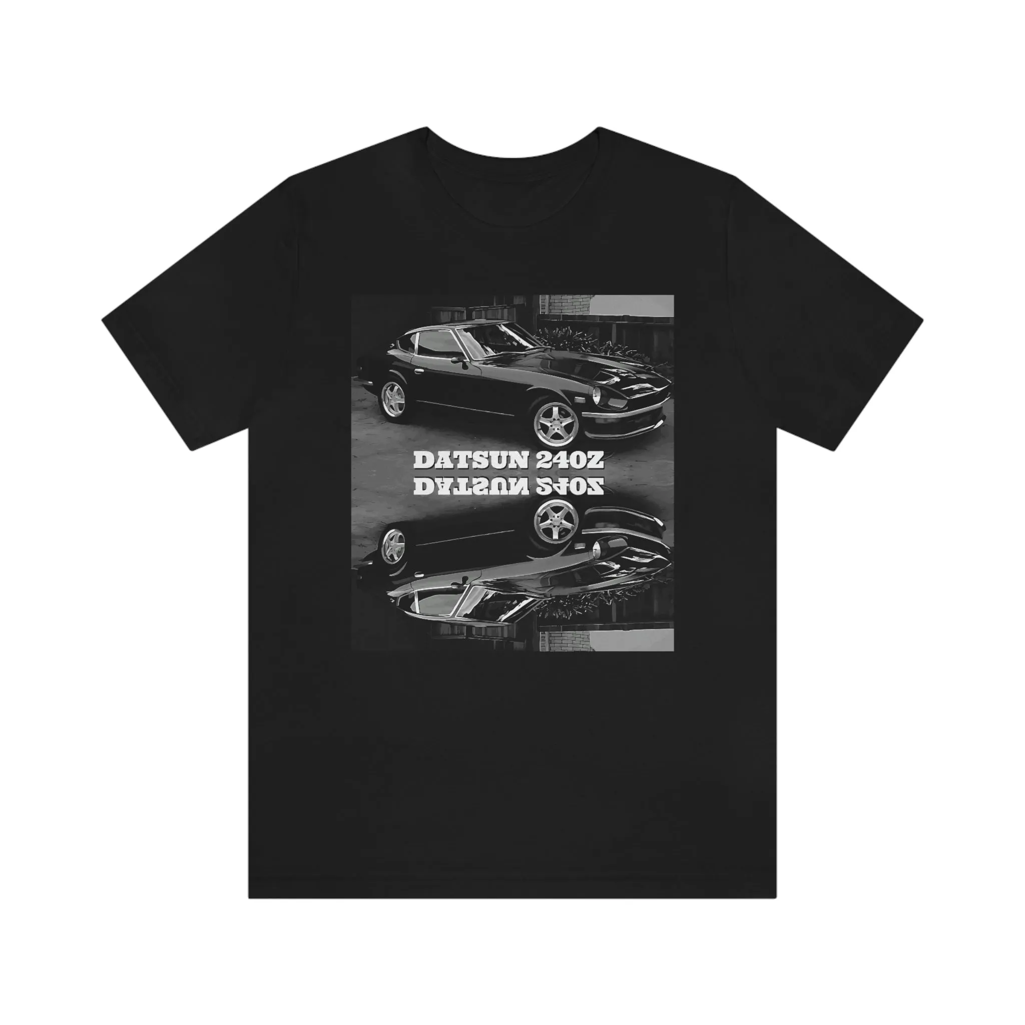 Datsun 240Z B&W Mirrored Short Sleeve Tee
