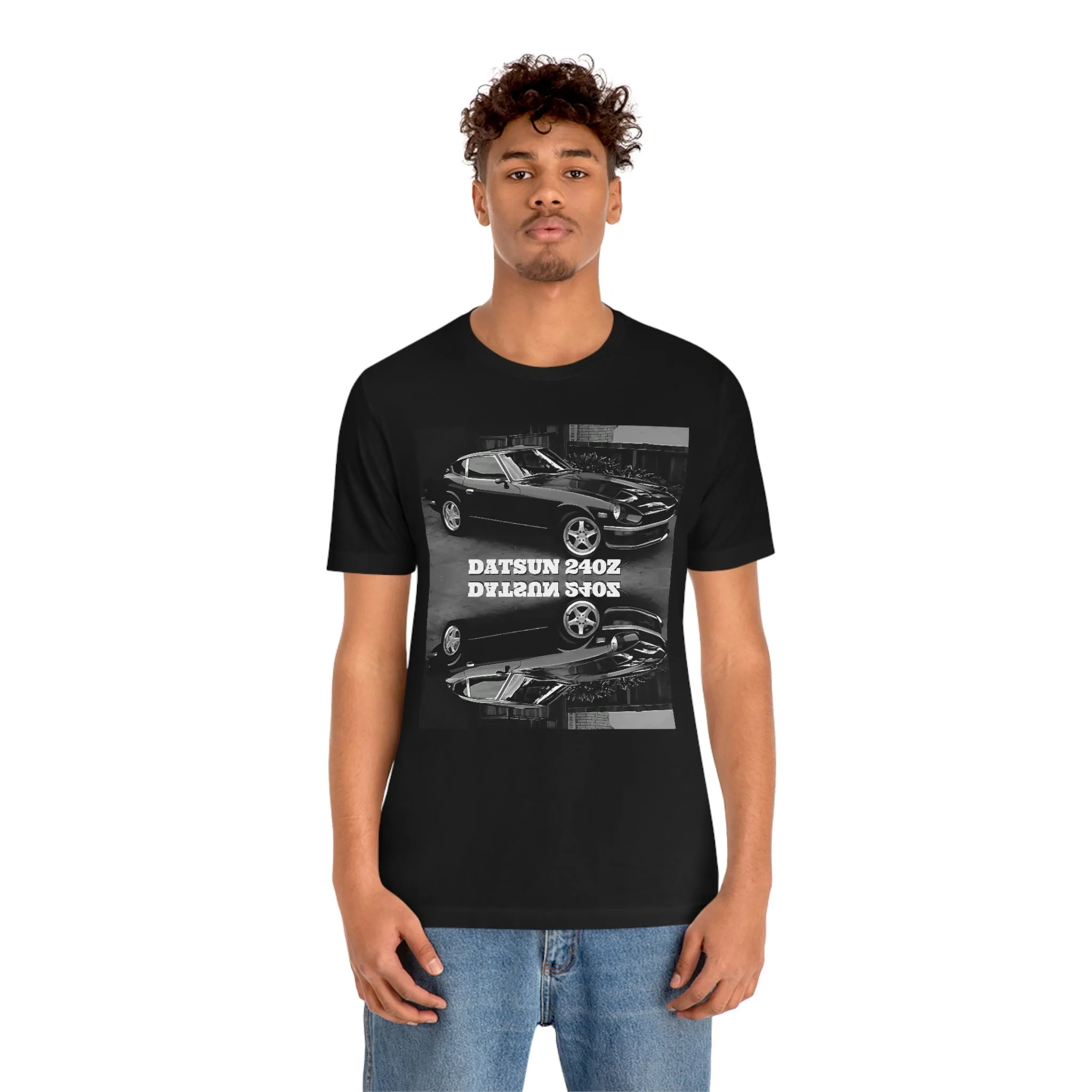Datsun 240Z B&W Mirrored Short Sleeve Tee