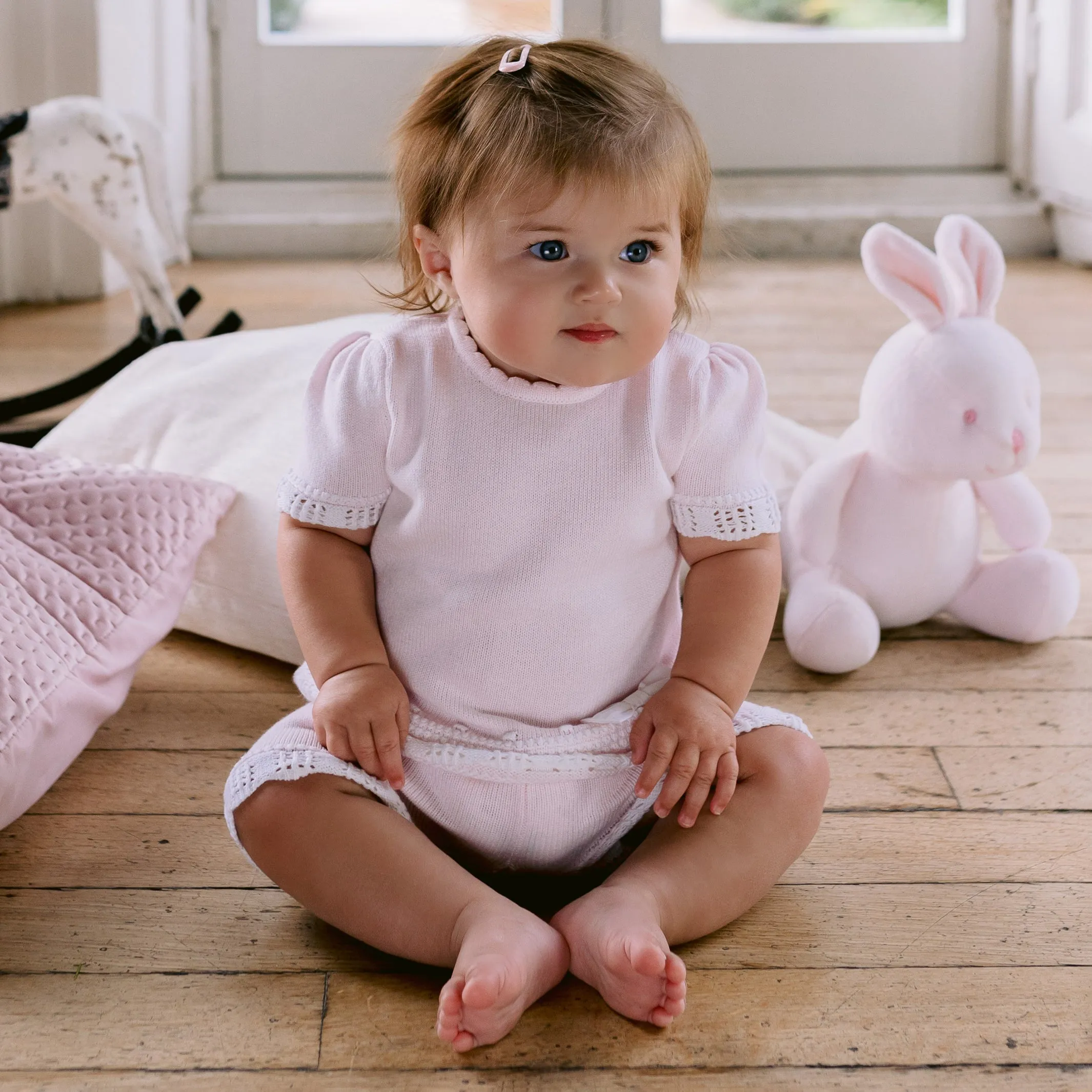 Davina Knit Girls Top & Shorts Set