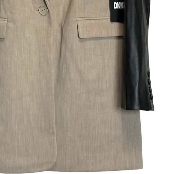 DKNY Mixed Media Tailored Jacket