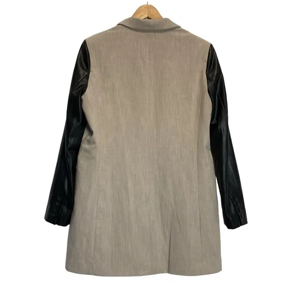 DKNY Mixed Media Tailored Jacket