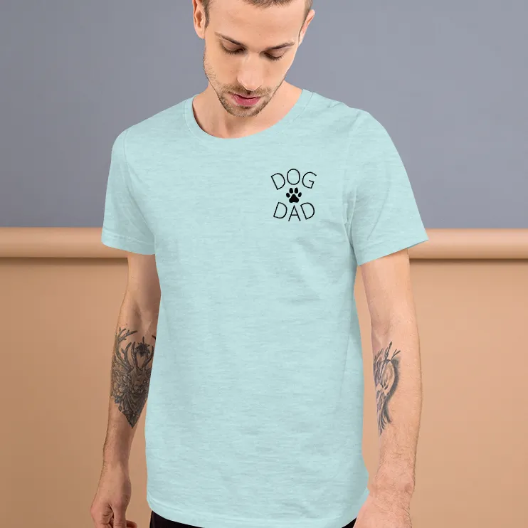 Dog Dad on Side T-Shirts - Light