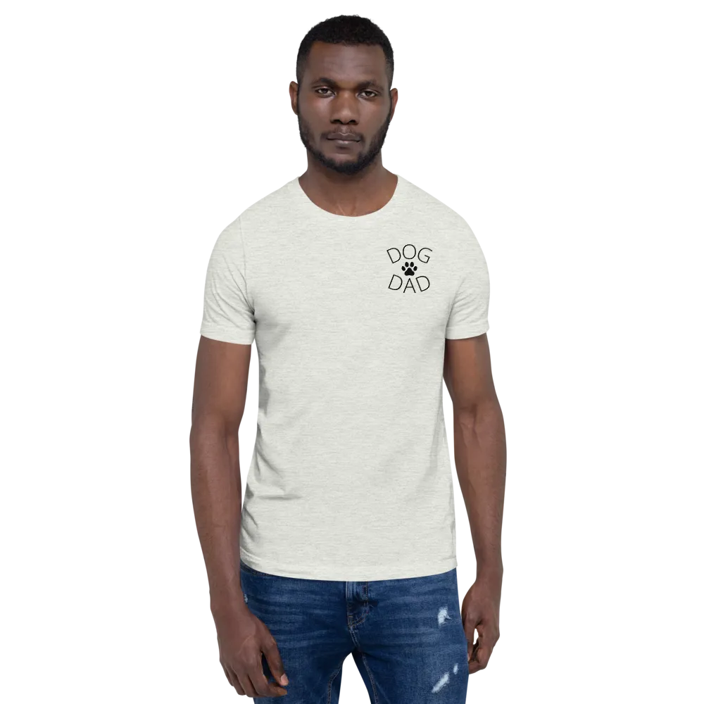 Dog Dad on Side T-Shirts - Light