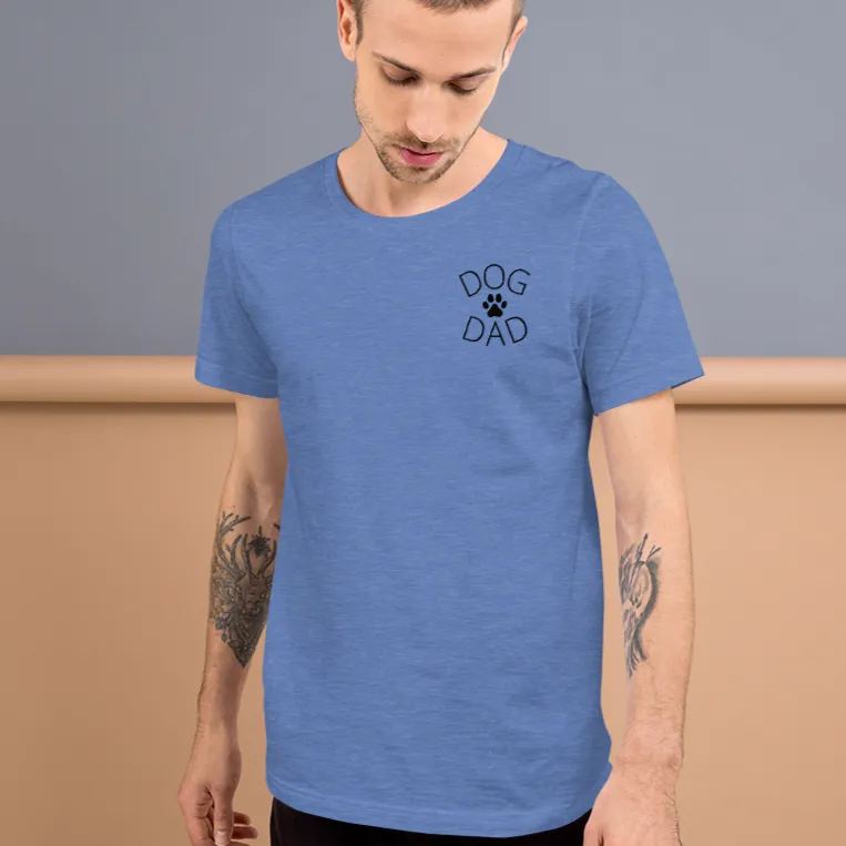 Dog Dad on Side T-Shirts - Light